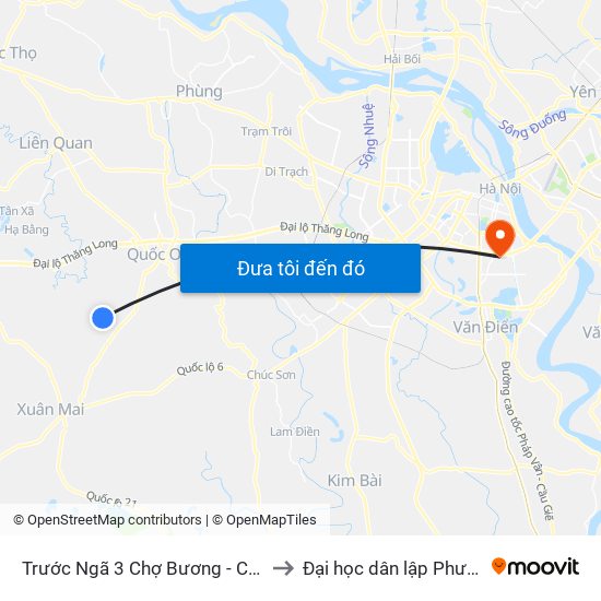 Trước Ngã 3 Chợ Bương - Cấn Hữu 30m to Đại học dân lập Phương Đông map