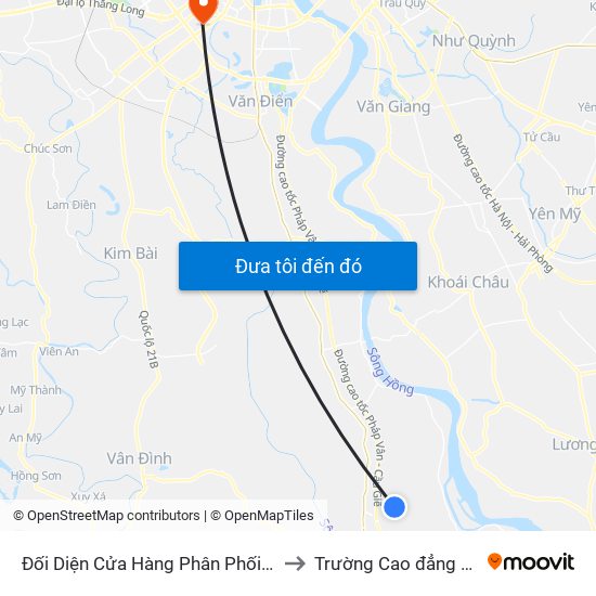 Đối Diện Cửa Hàng Phân Phối Sơn (Tân Thanh Hiếu) - Dt428 to Trường Cao đẳng Công thương Hà Nội map