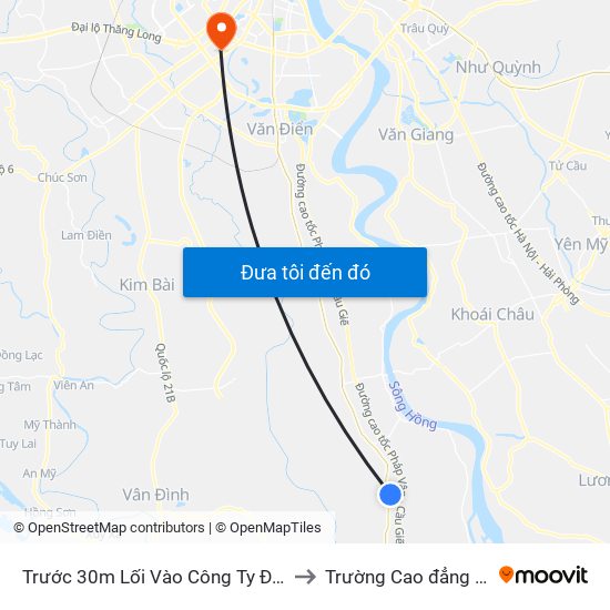 Trước 30m Lối Vào Công Ty Điện Lực Phú Xuyên - Quốc Lộ 1a to Trường Cao đẳng Công thương Hà Nội map