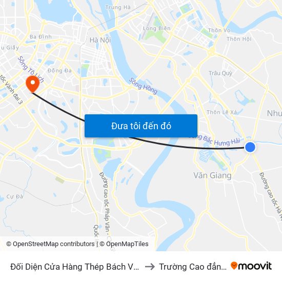Đối Diện Cửa Hàng Thép Bách Việt, Thôn Thượng Xã Cửu Cao - Đường 179 to Trường Cao đẳng Công thương Hà Nội map