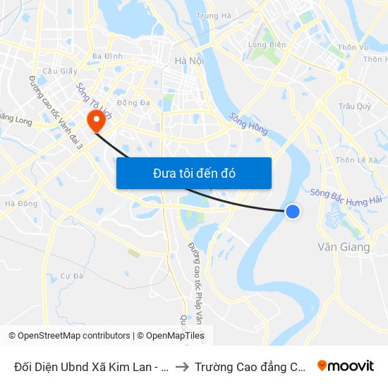 Đối Diện Ubnd Xã Kim Lan - Đường Liên Xã Kim Lan to Trường Cao đẳng Công thương Hà Nội map