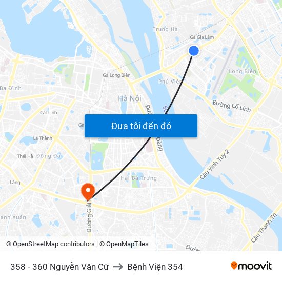 358 - 360 Nguyễn Văn Cừ to Bệnh Viện 354 map