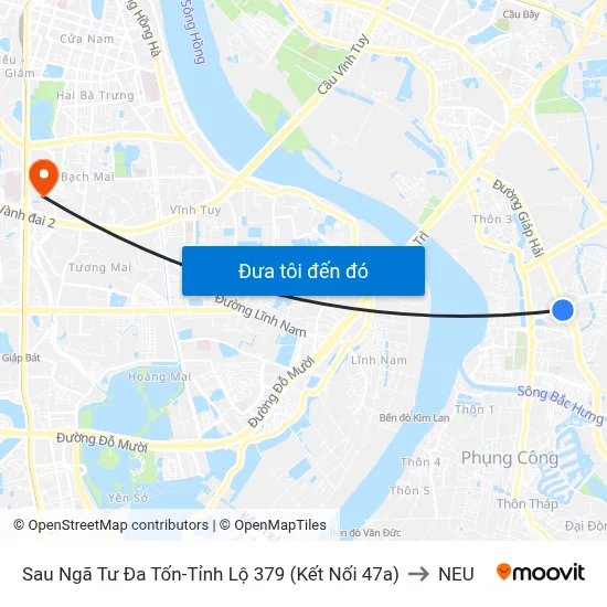 Sau Ngã Tư Đa Tốn-Tỉnh Lộ 379 (Kết Nối 47a) to NEU map