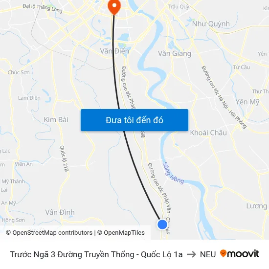 Trước Ngã 3 Đường Truyền Thống - Quốc Lộ 1a to NEU map