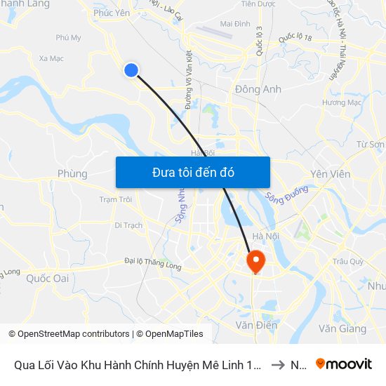 Qua Lối Vào Khu Hành Chính Huyện Mê Linh 100m - Ql23 to NEU map