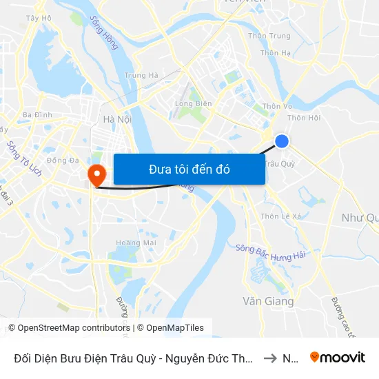 Đối Diện Bưu Điện Trâu Quỳ - Nguyễn Đức Thuận to NEU map