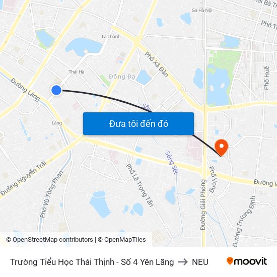 Trường Tiểu Học Thái Thịnh - Số 4 Yên Lãng to NEU map