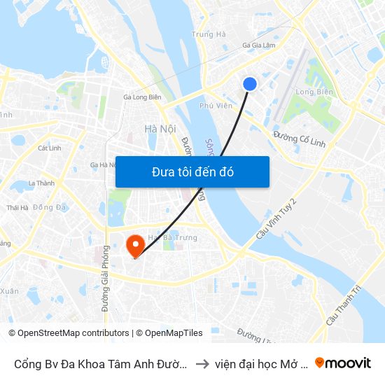 Cổng Bv Đa Khoa Tâm Anh Đường Phú Hựu to viện đại học Mở Hà Nội map