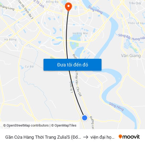 Gần Cửa Hàng Thời Trang Zulia’S (Đối Diện Cột Mốc H5/12) - Tl 427 to viện đại học Mở Hà Nội map