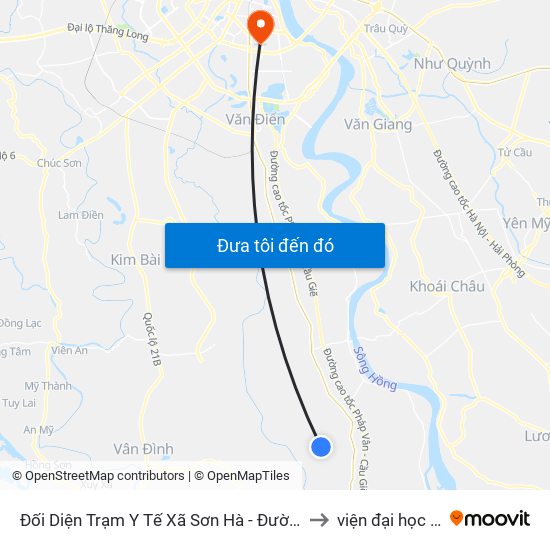 Đối Diện Trạm Y Tế Xã Sơn Hà - Đường Trục Huyện Thao Chính to viện đại học Mở Hà Nội map