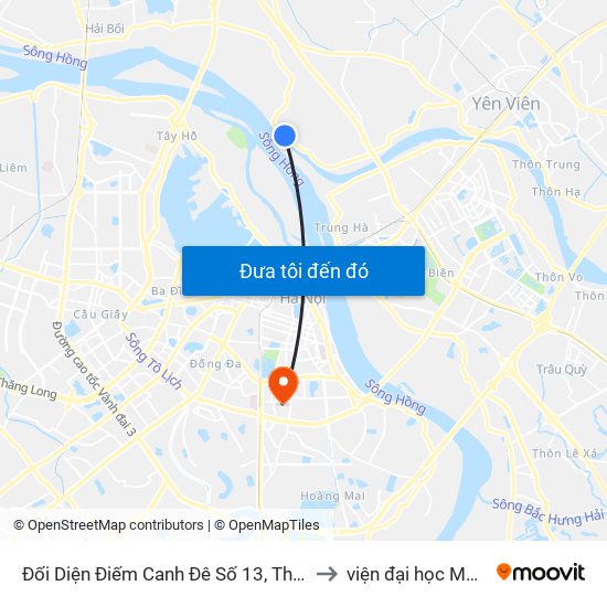 Đối Diện Điếm Canh Đê Số 13, Thôn Xuân Trạch to viện đại học Mở Hà Nội map