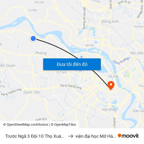 Trước Ngã 3 Đội 10 Thọ Xuân 30m to viện đại học Mở Hà Nội map