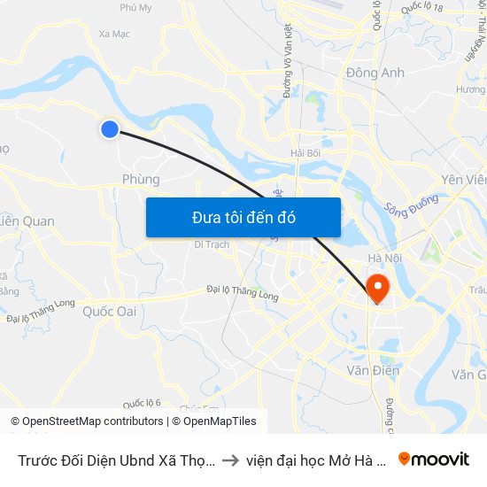 Trước Đối Diện Ubnd Xã Thọ An to viện đại học Mở Hà Nội map