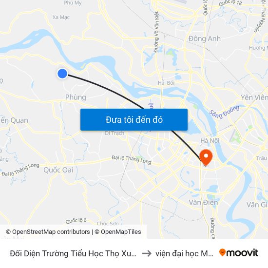 Đối Diện Trường Tiểu Học Thọ Xuân - Đan Phượng to viện đại học Mở Hà Nội map
