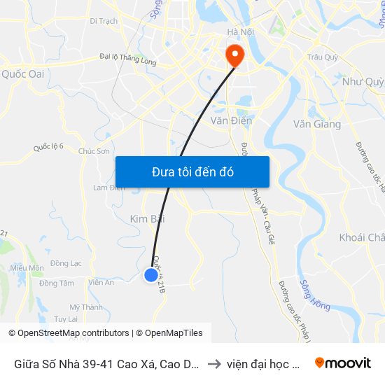 Giữa Số Nhà 39-41 Cao Xá, Cao Dương - Tỉnh Lộ 429 to viện đại học Mở Hà Nội map