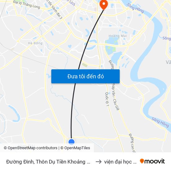 Đường Đình, Thôn Dụ Tiền Khoảng 50m-Đường Liên Thôn Xã to viện đại học Mở Hà Nội map