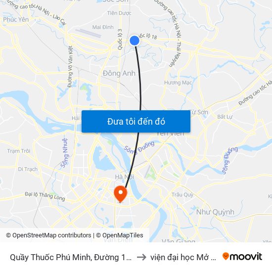 Quầy Thuốc Phú Minh, Đường 16 Phú Thọ to viện đại học Mở Hà Nội map