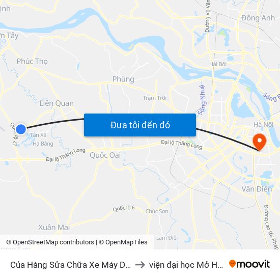 Của Hàng Sửa Chữa Xe Máy Duẩn An to viện đại học Mở Hà Nội map