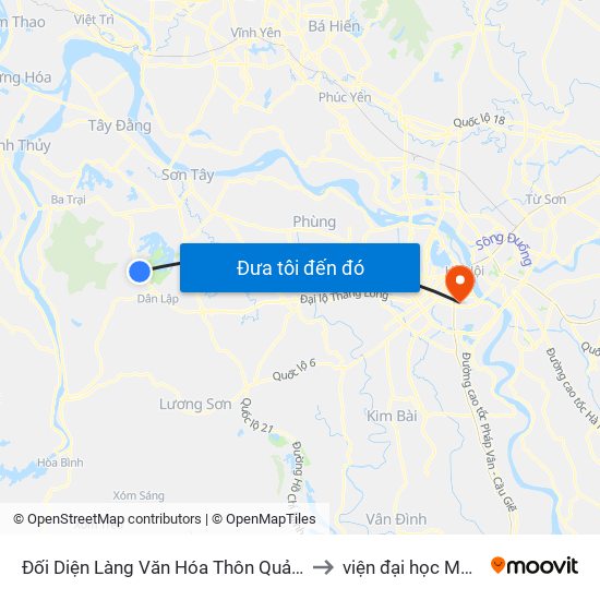 Đối Diện Làng Văn Hóa Thôn Quảng Phúc, Đt87 to viện đại học Mở Hà Nội map