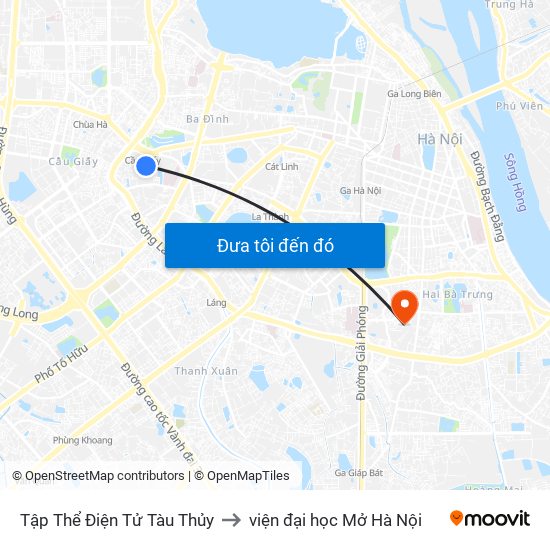 Tập Thể Điện Tử Tàu Thủy to viện đại học Mở Hà Nội map