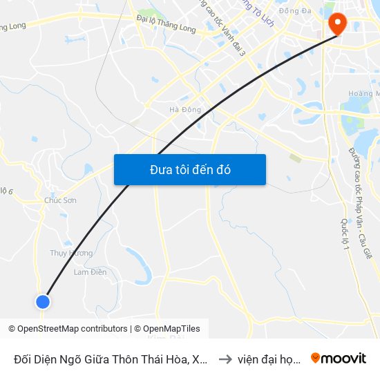 Đối Diện Ngõ Giữa Thôn Thái Hòa, Xã Hợp Đồng, Chương Mỹ, Tl 419 to viện đại học Mở Hà Nội map