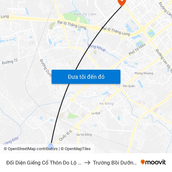 Đối Diện Giếng Cổ Thôn Do Lộ - 1115 Quang Trung (Hà Đông), Quốc Lộ 6 to Trường Bồi Dưỡng Cán Bộ Giáo Dục Hà Nội map