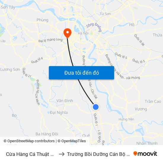 Cừa Hàng Cá Thuật Huyền - Dt428 to Trường Bồi Dưỡng Cán Bộ Giáo Dục Hà Nội map