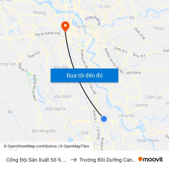 Cổng Đội Sản Xuất Số 9, Thôn Thần Quy - Dt428 to Trường Bồi Dưỡng Cán Bộ Giáo Dục Hà Nội map