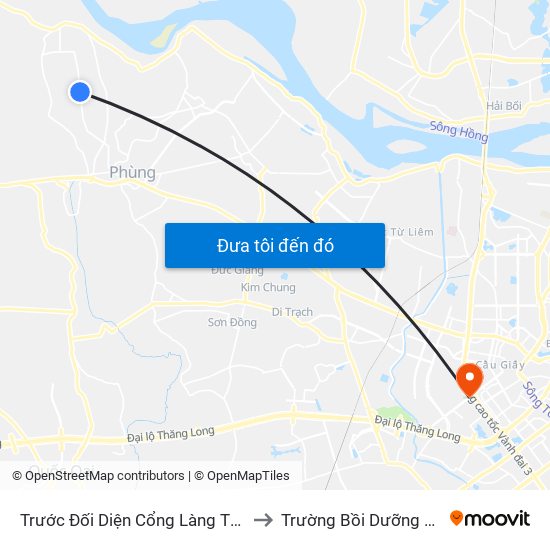 Trước Đối Diện Cổng Làng Thôn Tiến Bộ, Xóm Cực Nam 20m to Trường Bồi Dưỡng Cán Bộ Giáo Dục Hà Nội map