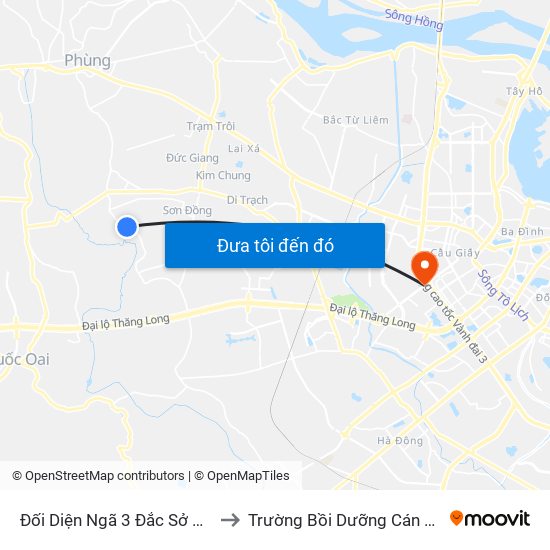 Đối Diện Ngã 3 Đắc Sở 2 - Đê Song Phương to Trường Bồi Dưỡng Cán Bộ Giáo Dục Hà Nội map