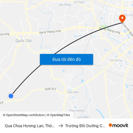 Qua Chùa Hương Lan, Thôn Đông Cựu, Đông Sơn 30m to Trường Bồi Dưỡng Cán Bộ Giáo Dục Hà Nội map