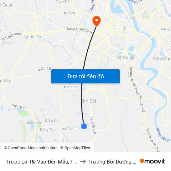 Trước Lối Rẽ Vào Đền Mẫu, Thôn Phú Khang 80m - Tỉnh Lộ 429 to Trường Bồi Dưỡng Cán Bộ Giáo Dục Hà Nội map