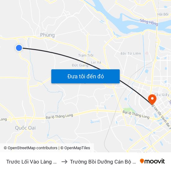 Trước Lối Vào Làng Quế Lâm30m to Trường Bồi Dưỡng Cán Bộ Giáo Dục Hà Nội map