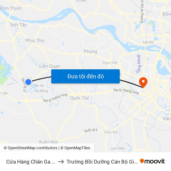 Cửa Hàng Chăn Ga Vân Thành to Trường Bồi Dưỡng Cán Bộ Giáo Dục Hà Nội map