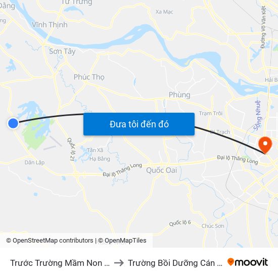 Trước Trường Mầm Non Yên Bài A 40m, Đt87 to Trường Bồi Dưỡng Cán Bộ Giáo Dục Hà Nội map