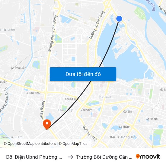Đối Diện Ubnd Phường Nhật Tân - 399 Âu Cơ to Trường Bồi Dưỡng Cán Bộ Giáo Dục Hà Nội map