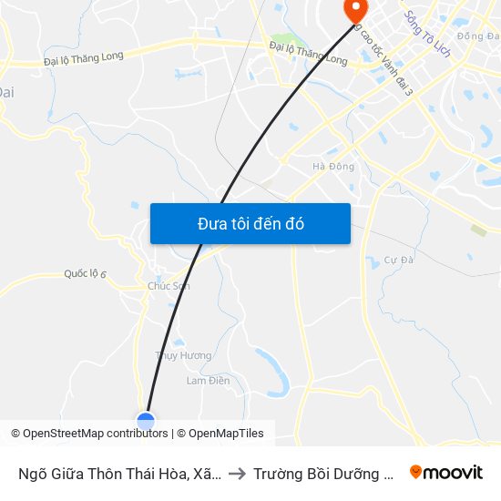 Ngõ Giữa Thôn Thái Hòa, Xã Hợp Đồng, Chương Mỹ, Tl 419 to Trường Bồi Dưỡng Cán Bộ Giáo Dục Hà Nội map