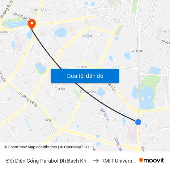 Đối Diện Cổng Parabol Đh Bách Khoa - 64 Giải Phóng to RMIT University Hanoi map