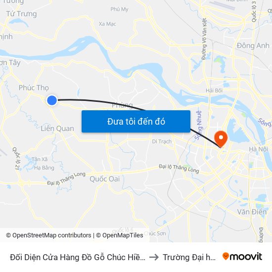 Đối Diện Cửa Hàng Đồ Gỗ Chúc Hiền - Phố Quạt Xã Đại Đồng - Quốc Lộ 32 to Trường Đại học Thủ đô Hà Nội map