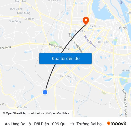Ao Làng Do Lộ - Đối Diện 1099 Quang Trung (Hà Đông), Quốc Lộ 6 to Trường Đại học Thủ đô Hà Nội map