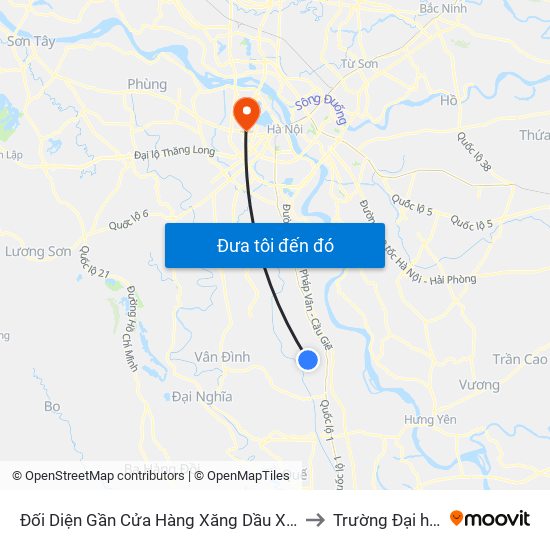 Đối Diện Gần Cửa Hàng Xăng Dầu Xã Tân Dân - Đường Trục Huyện Thao Chính to Trường Đại học Thủ đô Hà Nội map