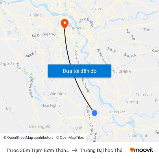 Trước 30m Trạm Bơm Thần Quy - Dt428 to Trường Đại học Thủ đô Hà Nội map