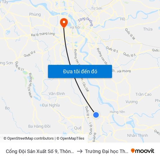 Cổng Đội Sản Xuất Số 9, Thôn Thần Quy - Dt428 to Trường Đại học Thủ đô Hà Nội map