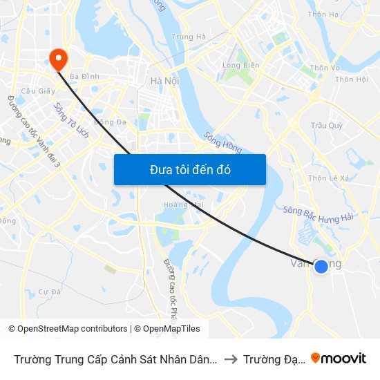 Trường Trung Cấp Cảnh Sát Nhân Dân (Đối Diện Máy Tính Mai Anh), Thị Trấn Văn Giang - Đường 179 to Trường Đại học Thủ đô Hà Nội map