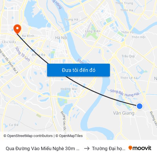 Qua Đường Vào Miếu Nghè 30m Thôn Hạ Xã Cửu Cao - Đường 179 to Trường Đại học Thủ đô Hà Nội map