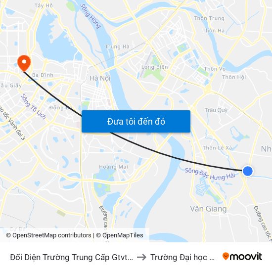 Đối Diện Trường Trung Cấp Gtvt Miền Bắc - Đường 179 to Trường Đại học Thủ đô Hà Nội map