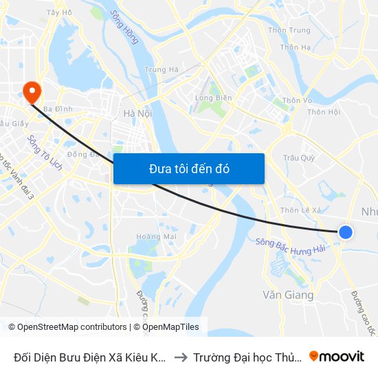 Đối Diện Bưu Điện Xã Kiêu Kỵ - Đường 179 to Trường Đại học Thủ đô Hà Nội map