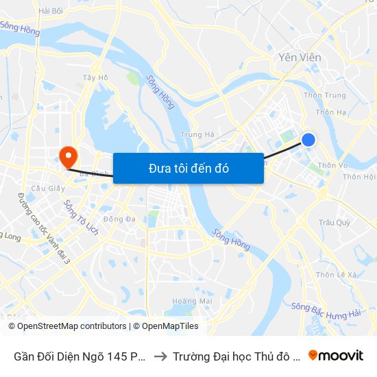 Gần Đối Diện Ngõ 145 Phúc Lợi to Trường Đại học Thủ đô Hà Nội map