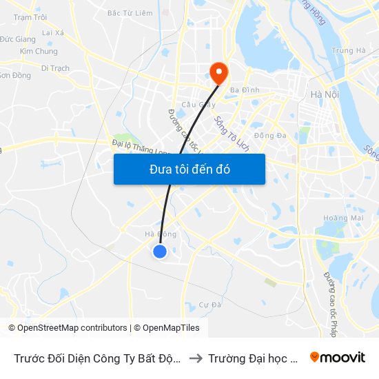 Trước Đối Diện Công Ty Bất Động Sản Vietinvest 20m to Trường Đại học Thủ đô Hà Nội map