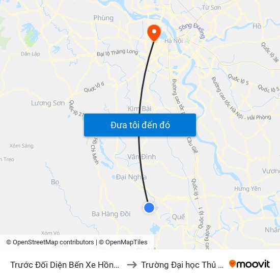 Trước Đối Diện Bến Xe Hồng Quang 30m to Trường Đại học Thủ đô Hà Nội map